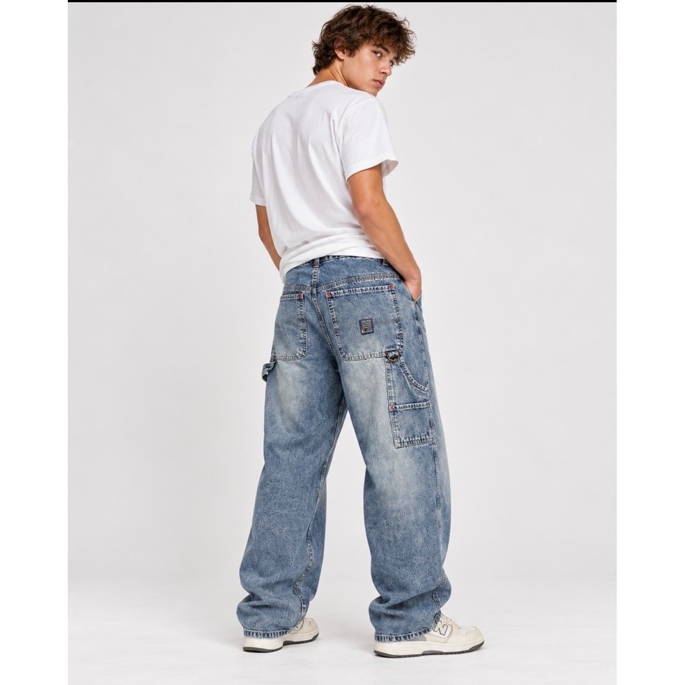 Vintage Duck Head Carpenter Jeans Size 16 Baggy Light Wash Y2K Workwear